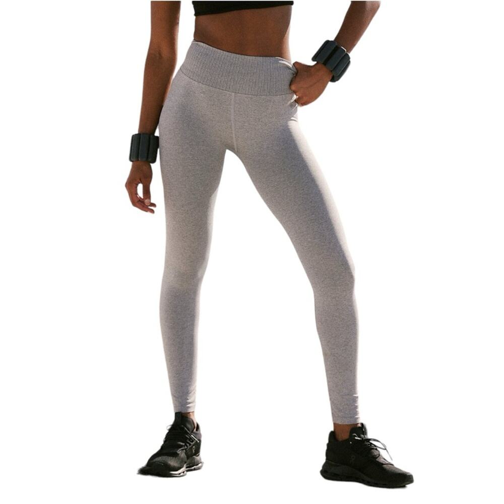 NWOT Free People Movement High Plank Heather Gray Ribbed Leggings XS/S